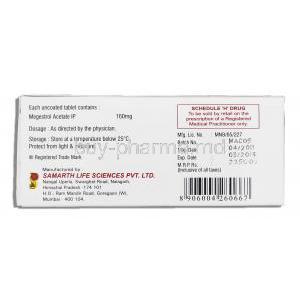 Endace, Megestrol 160 mg  Samarth