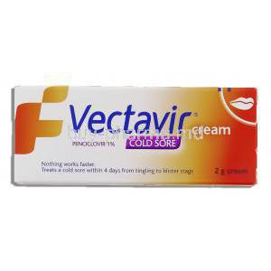 Vectavir, Penciclovir Cream box