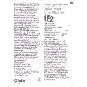 IF2, Olopatadine Hydrochloride Information Sheet 1