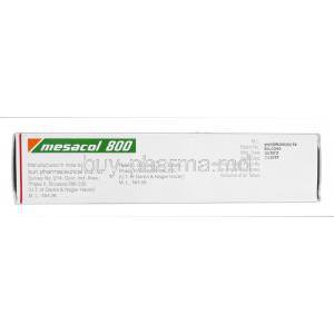 Mesacol DR 800, Mesalamine DR 800mg, Box Expiry Date