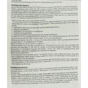 Medrol, Methylprednisolone 16 mg information sheet 2