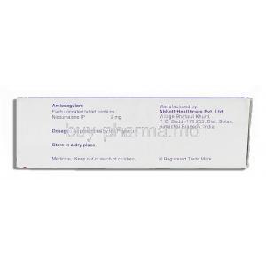 Acitrom, Acenocoumarol 2 mg Abbot Healthcare