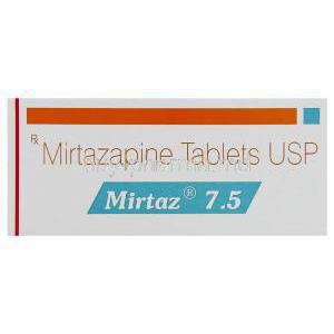Mirtaz, Mirtazapine 7.5 mg Box