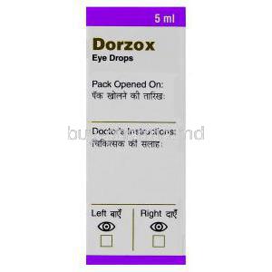Dorzox, Dorzolamide Eye drop (Cipla)  Usage information