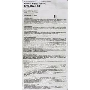 Erlocip, Erlotinib 150 mg information sheet 1
