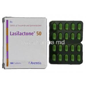 Lasilactone 50, Frusemide, 20 mg, Spironolactone, 50 mg, Tablet