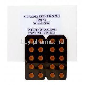 Nicardia Retard, Nifedipine XL 20mg