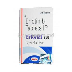 Erlonat 150, Generic Tarceva, Erlotinib 150mg Box