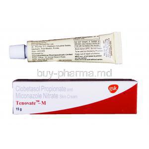 Tenovate-M Cream, Clobetasol Propionate and Miconazole Nitrate Skin Cream 15gm Manufacturer