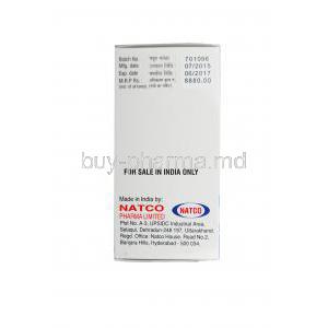 Sorafenat, Generic Nexavar, Sorafenib 200mg Box Manufacturer Natco
