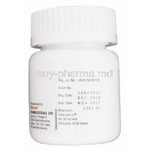 Efcure, Generic Efavir, Efavirenz 600mg Bottle Batch