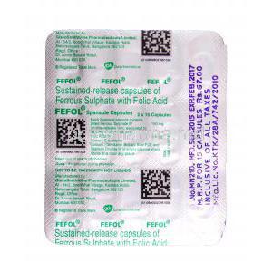 Ferrous Sulphate/ Folic Acid Capsule