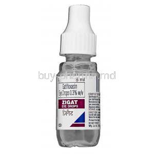 Zigat, Gatifloxacin 0.3% W/v Eye Drop Bottle