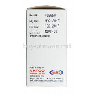 Anastronat, Generic Arimidex, Anastrozole 1mg Box Manufacturer Natco