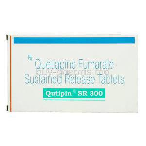 QUTIPIN SR 300, Generic Seroquel, Quetiapine 300mg Sustained Release Box