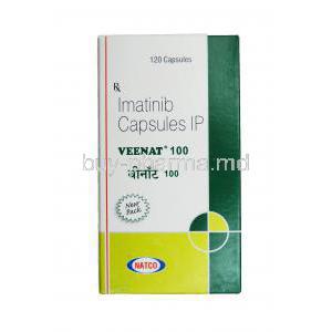 Veenat 100, Generic Imatib, Imatinib 100mg Box