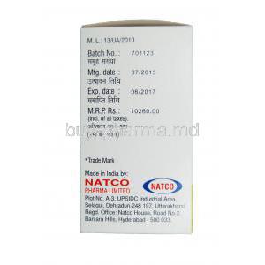 Veenat 100, Generic Imatib, Imatinib 100mg Box Manufacturer Natco