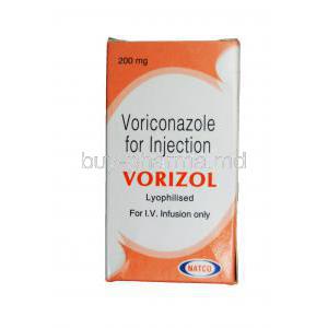 Vorizol, Generic Vfend, Voriconazole 200mg Injection Vial Box