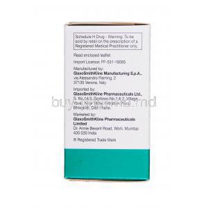 Supacef, Cefuroxime Injection Vial 250mg Box Manufacturer GSK