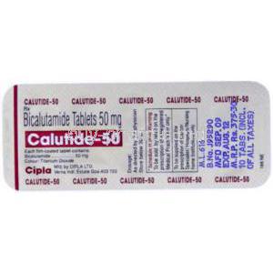 Calutide, Generic Casodex, Bicalutamide  50 mg packaging information