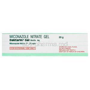 Daktarin Gel, Miconazole Nitrate Gel 2% 20gm Box 1