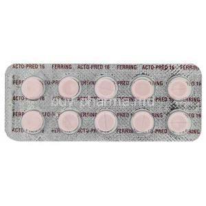 Acto-Pred, Methylprednisolone 16 mg Tablet Blister packaging