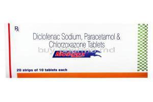 Mobizox, Chlorzoxazone/ Diclofenac/ Paracetamol