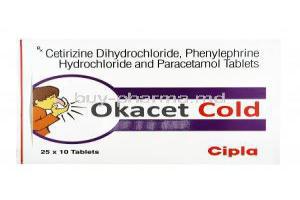 Okacet Cold, Cetirizine/ Paracetamol/ Phenylephrine