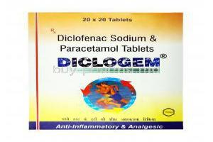 Diclogem, Diclofenac/ Paracetamol