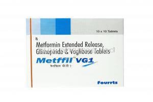 Metffil VG, Glimepiride/ Metformin/ Voglibose