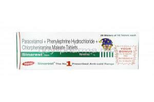 Sinarest New, Chlorpheniramine/ Paracetamol/ Phenylephrine