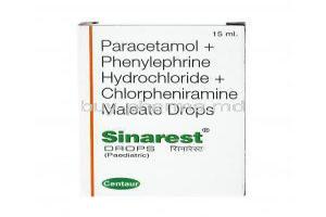 Sinarest Oral Drops, Chlorpheniramine/ Paracetamol/ Phenylephrine