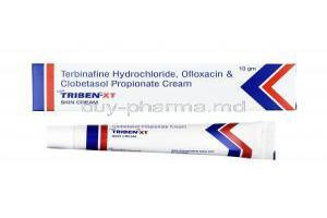 Triben XT Cream, Clobetasol/ Ofloxacin/ Ornidazole / Terbinafine