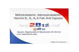 2 B12, Adenosylcobalamin/ Folic acid/ Vitamin B1/ Vitamin B2/ Vitamin B6/ Mecobalamin