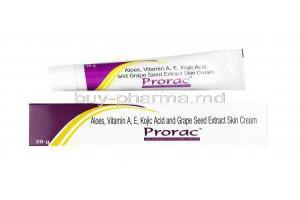 Prorac Cream, Kojic Acid/ Aloe Vera/Grape Seed Extract/ Vitamin A/ Vitamin E