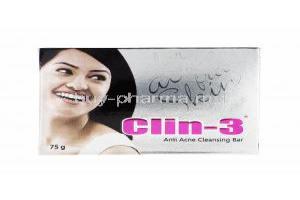 Clin-3 Soap, Allantoin/ Tea tree oil/ Triclosan/ Vitamin E/ Zinc oxide