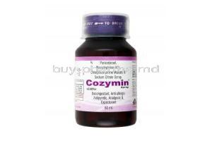 Cozymin Syrup, Paracetamol/ Phenylephrine/ Sodium Citrate/ Chlorpheniramine/ Menthol
