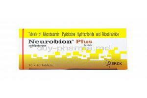 Neurobion Plus,  Mecobalamin/ Niacinamide/ Pyridoxine Hydrochloride