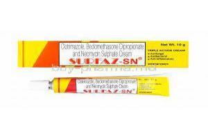 Surfaz-SN Cream, Beclometasone/ Clotrimazole/ Neomycin