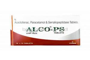 Alco PS, Aceclofenac/ Paracetamol/ Serratiopeptidase