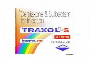 Traxol S Injection, Ceftriaxone/ Sulbactam