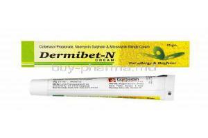 Dermibet N Cream, Clobetasol/ Miconazole/ Neomycin