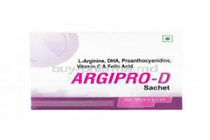 Argipro D Sachet, L-Arginine/ DHA/ Proanthocyanidins/ Vitamin C/ Folic Acid