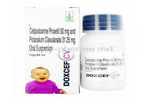 Doxcef CV Oral Suspension, Cefpodoxime/ Clavulanic Acid