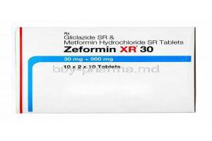 Zeformin XR, Gliclazide/ Metformin