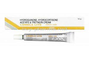 Lomela Lite Cream, Hydrocortisone/ Hydroquinone/ Tretinoin
