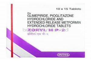 Zoryl MP, Glimepiride/ Metformin/ Pioglitazone