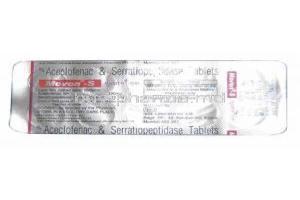 Aceclofenac/ Serratiopeptidase Tablet