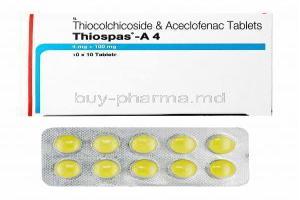 Thiospas-A, Aceclofenac/ Thiocolchicoside