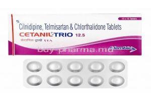 Cetanil-Trio, Telmisartan/ Cilnidipine/ Chlorthalidone
